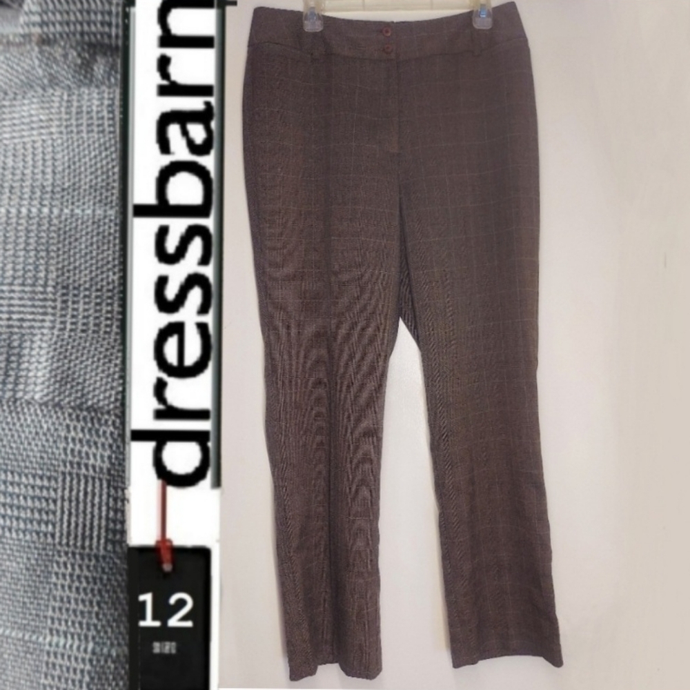 ⭐️ 5/$30 DB Size 12 Brown Plaid Dress Pants